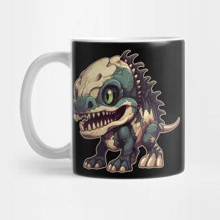 Envy Green Scary Chibi T-Rex Isometric Dinosaur Mug